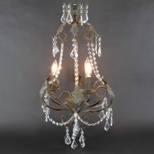 RUSTED IRON LEAF CHANDALIER