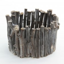 4.75"X7.5"RND RATTAN TRAY