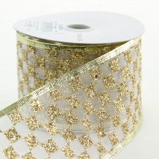2.5"X10YD GLTT CHECKER SHEER