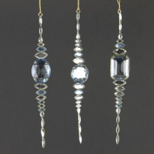 8"WIRE/PLST JWL DROP ORNA ASST