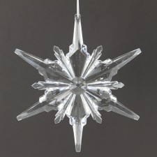 9.25" ACRYLIC SNOWFLAKE ORNA