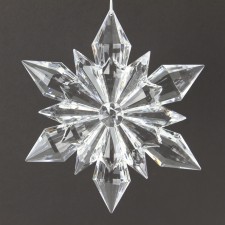 9.25"ACRYLIC SNOWFLAKE ORNA
