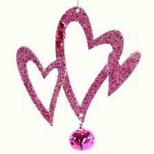 5"ACRYLIC STAR/HEART ORN A4