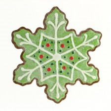 14" PVC/EVA SNOWFLAKE ORNA