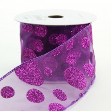 2.5"X10YD SHR GLT.DOTS RB A25
