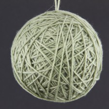 4"ROPE BALL ORN GRAY A4
