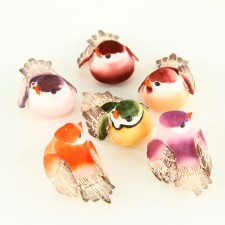 2"MUSHROOM BIRD ASST 6PCPKG A4
