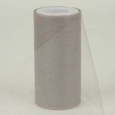 6" TULLE 25YD SILVER