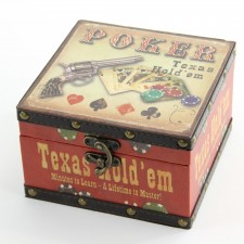TEXAS HOLD'EM LEATHER BOX S1