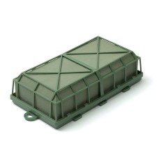 
Extra large cage filled with OASIS® Standard Floral Foam
Patented segmentation reduces drainage when placed upright (Patent no. 5,588,253) 
Beveled edge of cage design provides better balance
Triangle-shaped holes at both ends to secure cage to easels, posts and poles
Jumbo size of 13 7/8" L x 6 11/16" W x 3 3/8" H
Ideal for creating large floral sprays, elaborate pieces for hanging and more
This package contains 1 of the pictured item
