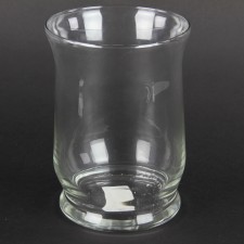 8" HURRICANE VASE 4/CS CRYSTAL