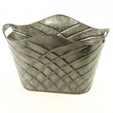 CRISSCROSS OVAL CONTAINER S2