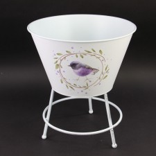 MTL LILAC POT W/STAND S1