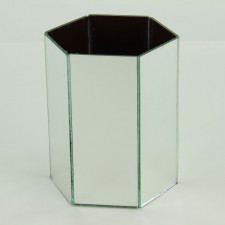 5" X 6.5" HEXAGON MIRROR SHELL