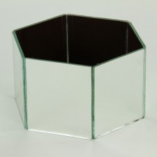 6.5"X3.5" HEXAGON MIRROR SHELL