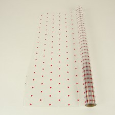 24"X100' CELLO BABY HEARTS RED