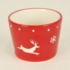 SM CERAMIC DEER CONTAINER S1
