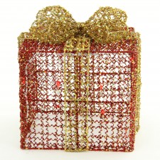 8"X8"X9"ILLUM B/O GIFT BOX S2