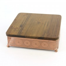 13"MTL/WD COPPER TRAY S1