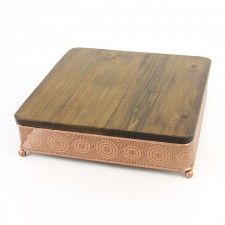 15"MTL/WD COPPER TRAY S2