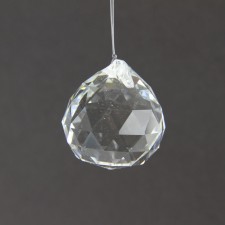 CUT CRYSTAL BALL CLEAR
