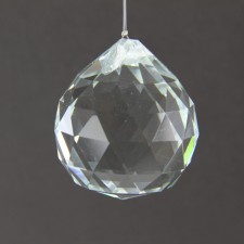 DIAMOND CUT HANG.BALL CLEAR