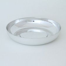 #622 8" ROUND TRAY X1 SILVER