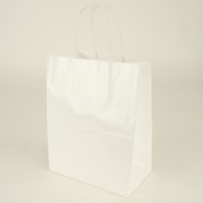 8X5X14"CUB TOTE GLOSSY WHITE