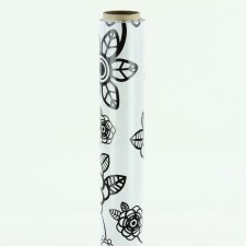 24"X25'PHAT BLACK FLWRS WRAP