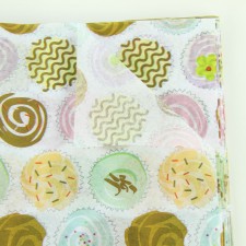 20"X30"CUPCAKES QUIRE FLD TISS