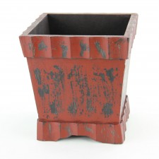 9.25"SQ.WOOD PLANTER S1
