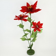 44"STANDING POINSETTIA M25