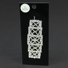 5"RECT.RHINESTN APPLIQUE A25