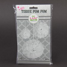 POM-POM TISSUE PAPER 3/SET