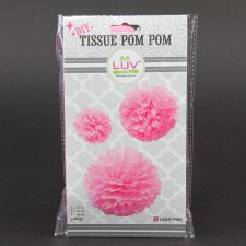 POM-POM TISSUE PAPER 3/SET