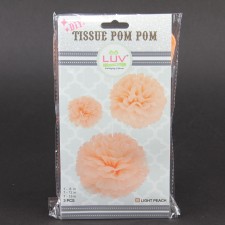 POM-POM TISSUE PAPER 3/SET