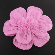 20"TISSUE SCALLOP FLOWER PINK