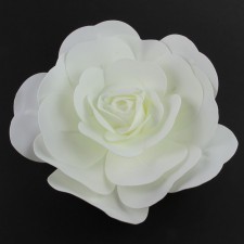 20"DECO WALL FLOWER IVORY