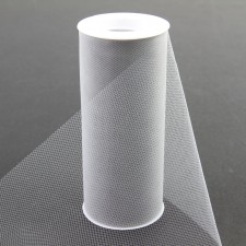 6"X25YD TULLE SILVER