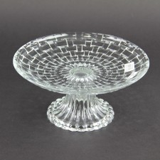 8"X3.5"GLASS CAKE PLATE