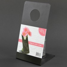 FLOWER MEMO STAND BLCKBRD M25