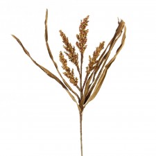 19"DRIED SORGHUM W/LVS SPRAY