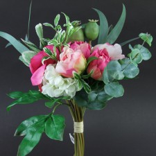 13"PEONY/HYDRANGEA/LVS BNDL