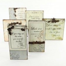 12"WOOD WALL PLAQ.W/QUOTE M25