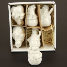 2.5"CERAMIC SNWMN 6PC/BX M25