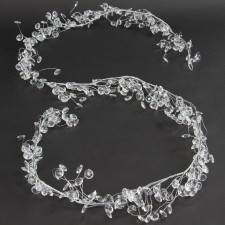 72"ACRYLIC/MTL GARLAND CLEAR