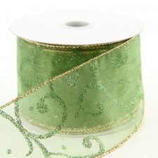 2.5"X10YD X-MAS RIBBON A4
