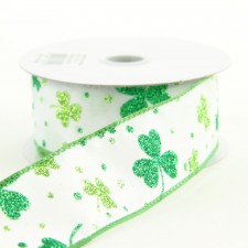 #9 STN WHITE W/EMRLD EDGE 10YD