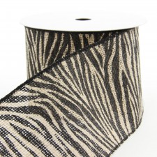 4"X10YD ZEBRA NAT BURLAP A4