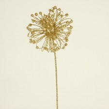 4" GLIT.BALL SPIKE GOLD